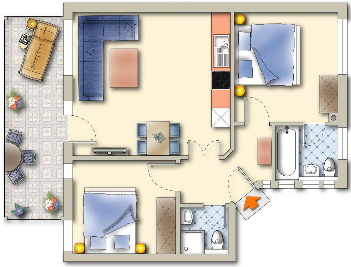 Komfort-Ferienwohnung Hansa By Meer-Ferienwohnungen Binz Luaran gambar
